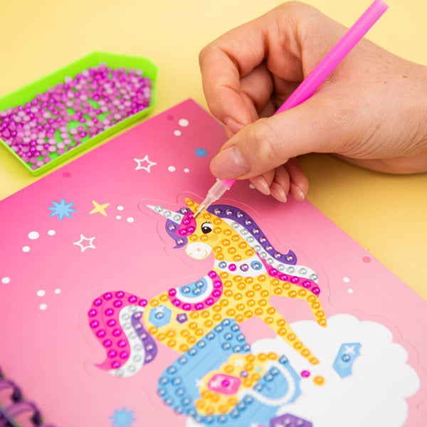 Girls/Children I Love Pearls Unicorn Over 1500 pearls Plus magical colouring inside peel press pearl