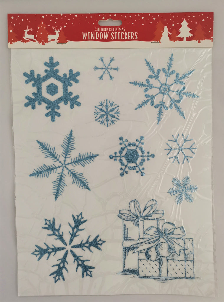 Christmas Glittered Presents Window Stickers - Children Store Co.