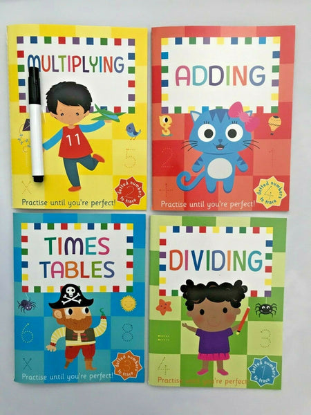 Reception / KS1 Kids Lets Learn Numbers Wipe clean Learning Pack Ages 4+ - Children Store Co.