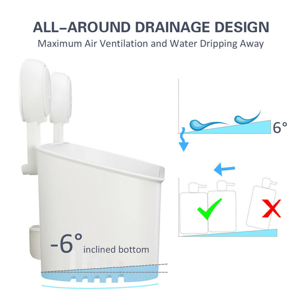 Shower Caddy Suction Shower Shelves For Kitchen, Bedroom & Bathroom Organiser - Children Store Co.