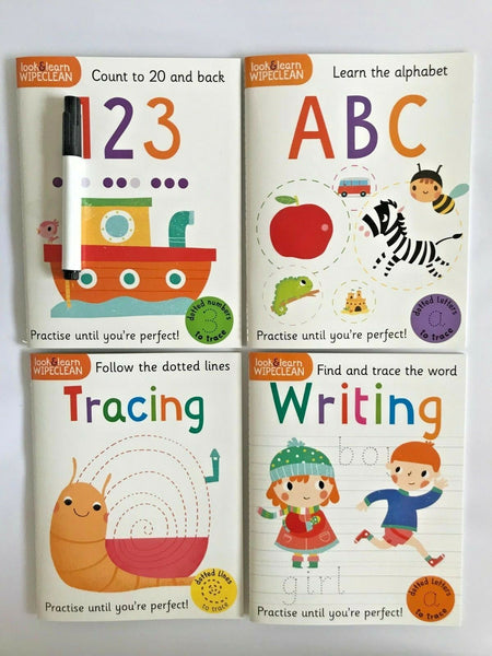 Pre School / Nursery Get Ready for School Wipe & Clean Learning Pack Ages 3+ - Children Store Co.