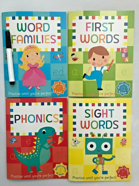 Nursery / Reception Kids Lets Learn Words Wipe clean Learning Pack Ages 3+ - Children Store Co.