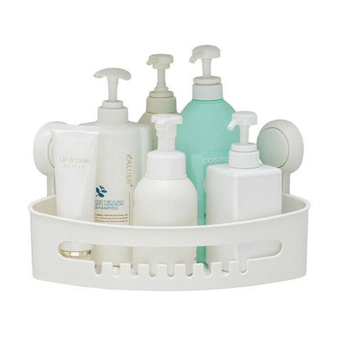 Corner Shower Caddy, Heavy Duty Suction Wall Mounted Plastic Shower Shelf - Children Store Co.