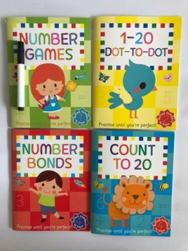 Pre-School / Reception Kids Lets Learn wipe clean 123 Learning Pack Ages 3+ - Children Store Co.