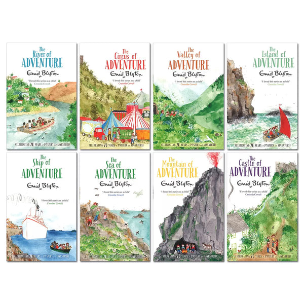 The Adventure Series 8 Books Collection - Ages 9-14 - Paperback - Enid Blyton