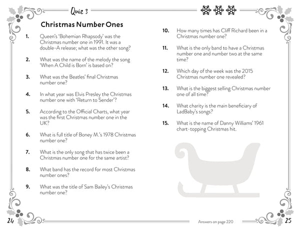 So This Is Christmas Quiz Book (Hardback)