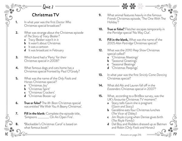 So This Is Christmas Quiz Book (Hardback)