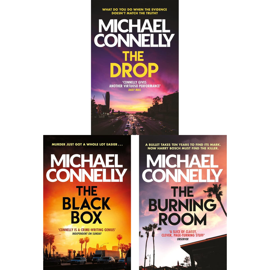 Bosch Open-Unsolved Collection by Michael Connelly: The Drop, The Black Box & The Burning Room - Three Gripping Thrillers of Politics, Riots & Buried Secrets (3-Book Set)