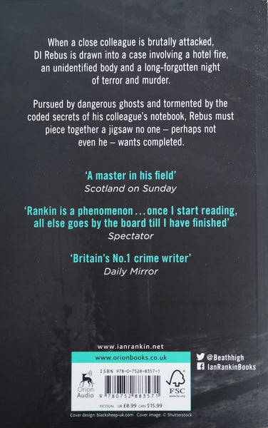 Adult Fiction Rebus Novel 5 The Black Book by Ian Rankin 9780752883571 (Inspector Rebus scottish Edinburgh Murder Mystery & Police Procedural Thriller) paperback - Children Store Co.