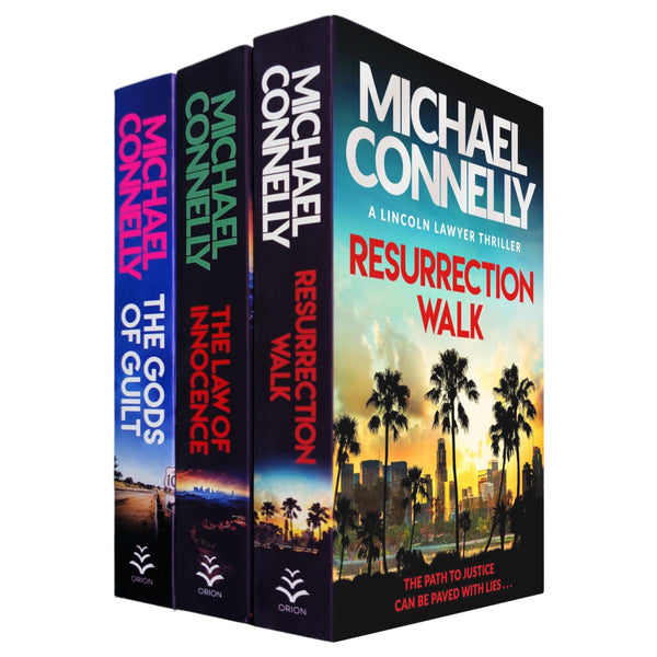 Lincoln Lawyer Personal Cases Collection by Michael Connelly: The Gods of Guilt, The Law of Innocence & Resurrection Walk - From the Jailhouse to the Courtroom with Harry Bosch (3-Book Set) - Children Store Co.