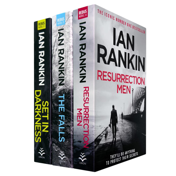 Rebus Dark Heart Collection by Ian Rankin: Set In Darkness, The Falls & Resurrection Men - Political Secrets, Historical Mysteries & Going Undercover (3-Book Set) - Children Store Co.