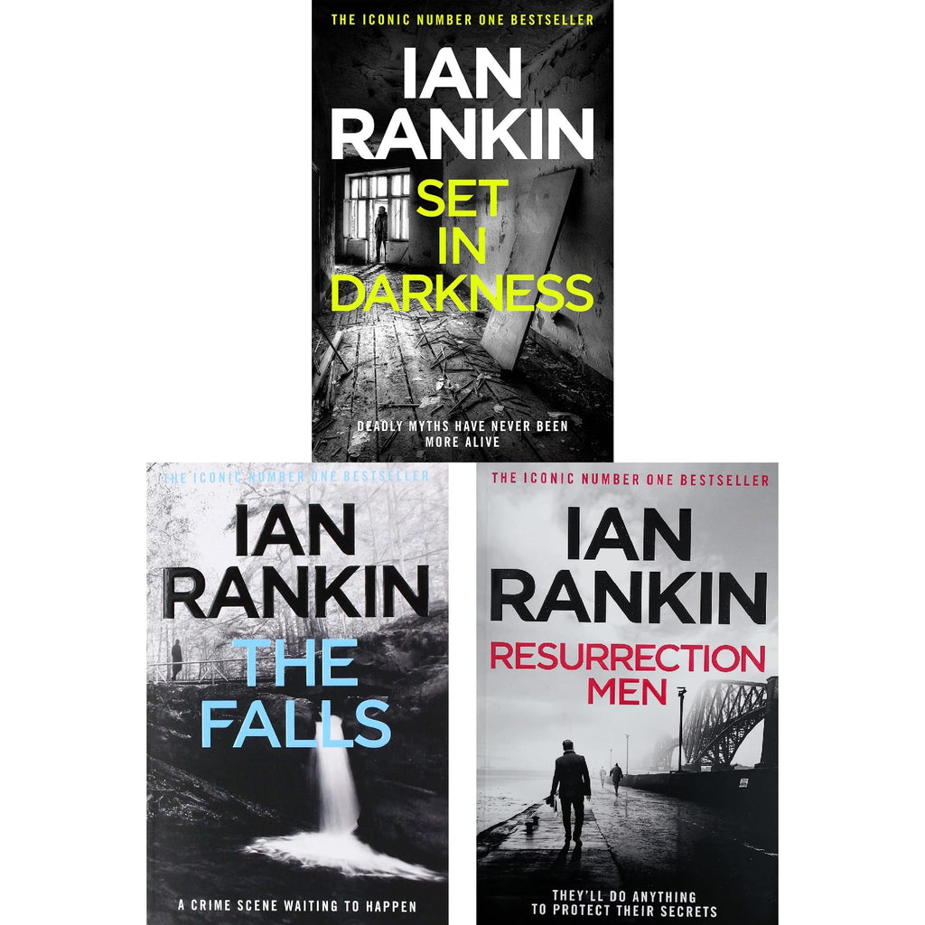 Rebus Dark Heart Collection by Ian Rankin: Set In Darkness, The Falls & Resurrection Men - Political Secrets, Historical Mysteries & Going Undercover (3-Book Set) - Children Store Co.