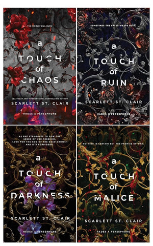 Hades X Persephone 4 Books Collection Set By Scarlett St. Clair (A Touch of Darkness, A Touch of Ruin, A Touch of Malice, A Touch of Chaos)
