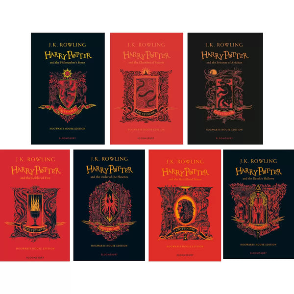 Harry Potter Gryffindor, Hufflepuff, Ravenclaw & Slytherin House Edition Box Set, J K Rowling (+9 Years)