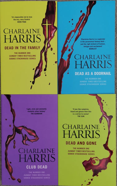 Adult Fiction Charlaine Harris 5 books collection PB Dead as a doornail Club Dead Dead in the family