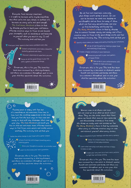 Kids/Children Emotions & Behaviour 4 Activity Workbooks set bundle New