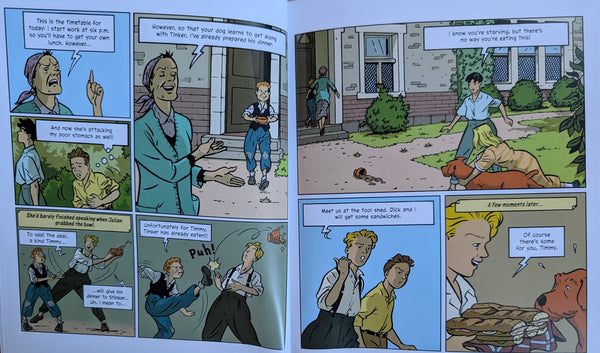 The Famous Five Graphic Novel 4 Books Collection By Enid Blyton(Five Go to Smuggler's Top, Five Run Away Together, Five Run Adventuring Again & Five on a Treasure Island)