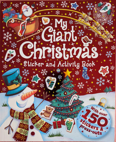 My Giant Christmas Sticker & Activity Book – 150+ Festive Stickers & Press-Out Crafts for Kids | Holiday Fun Gift Idea
