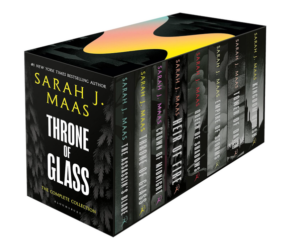 Adult Fiction Throne of Glass 8 Book Box Set by Sarah J. Maas paperback