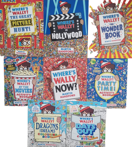 Kids/Children Where's Wally Excellent Expeditions and activites 8 books collection Paperback