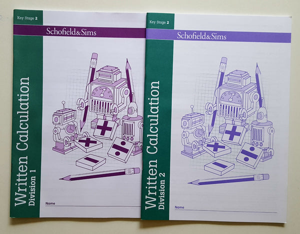 Written Calculation by Division 1 & 2 by Schofield & Sims (Pack of 2) books - Children Store Co.