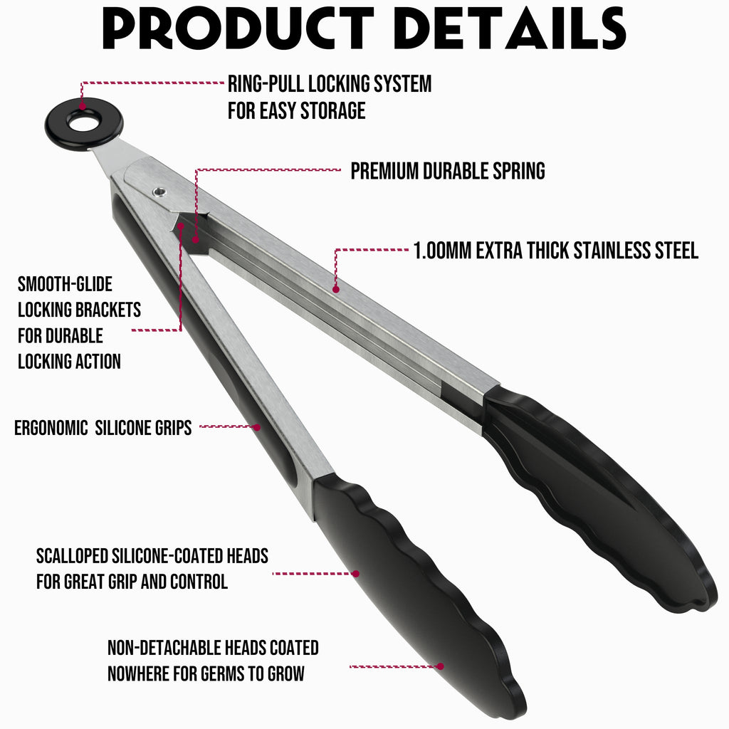 15cm/19cm Stainless Steel Buffets Tongs for Barbecue Party 15cm/19cm Stainless Steel Buffets Tongs for Barbecue Party