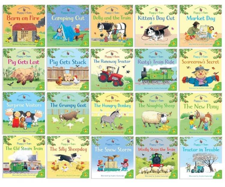 Kids/Children Usborne Farmyard Tales Poppy & Sam 20 books set Paperback Slip Case!!! - Children Store Co.
