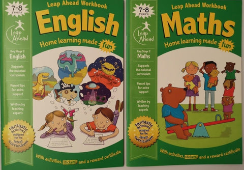 Leap ahead Maths and English ages 7-8 - Children Store Co.
