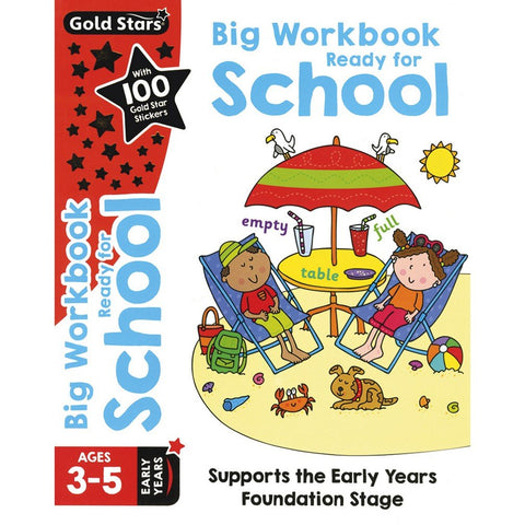 Pre School /Reception Goldstars Ready for School Big Workbook Ages 3-5 Paperback New!!!!!! - Children Store Co.