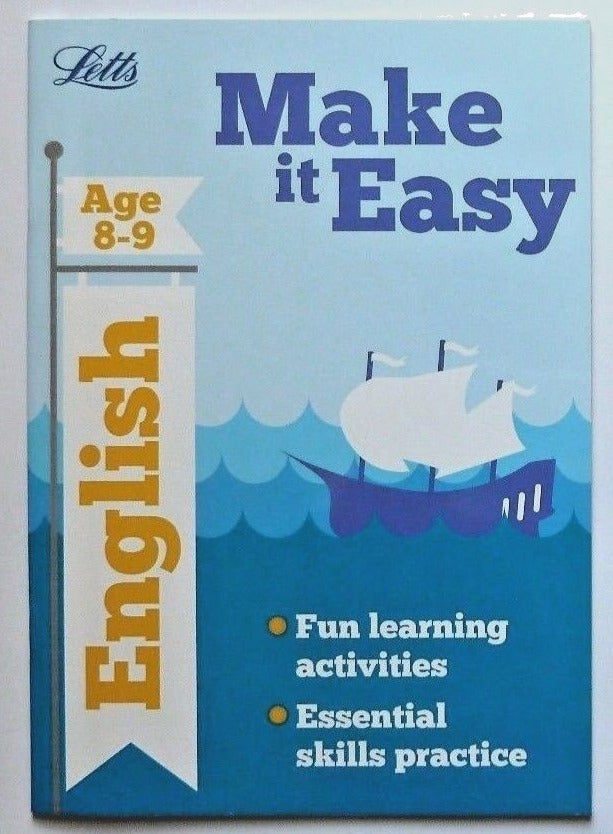 Letts Make it Easy English  Ages 8-9 yrs workbook NEW!!!!! - Children Store Co.
