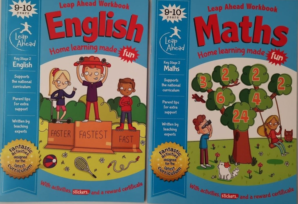 Leap ahead Maths and English KS2 Ages 9-10 (2 Books Set) - Children Store Co.