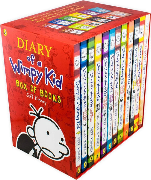 Diary of a Wimpy Kid Box of Books 12 Book Collection - Ages 9-14 - Paperback - Jeff Kinney - Children Store Co.