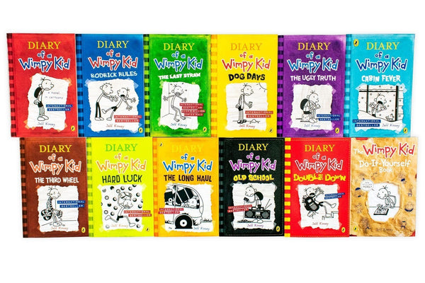 Diary of a Wimpy Kid Box of Books 12 Book Collection - Ages 9-14 - Paperback - Jeff Kinney - Children Store Co.