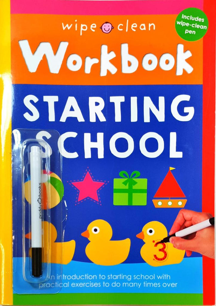 Wipe clean Starting School workbook New!!!! - Children Store Co.