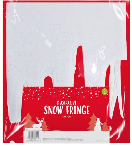 Glittered Snow Fringe (Snowfall)- 2 Pack - Children Store Co.