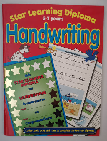 Star Learning Diploma Handwriting Practice Ages 5-7 KS1 - Children Store Co.