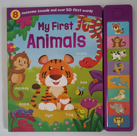 Kids My First Animals Hardback 8 button sound book New!!!! - Children Store Co.