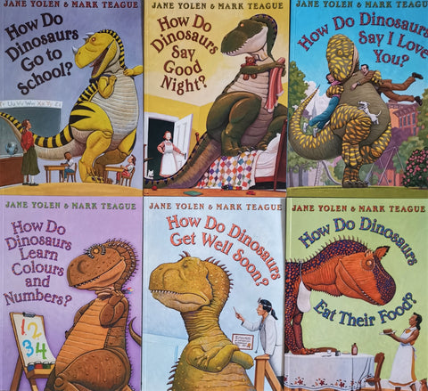 Kids/Children Dinosaurs 6 Story books Collection Paperback Ages 2+ by Jane Yolen & Mark Teague - Children Store Co.