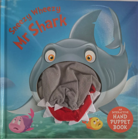 Baby/Kids Sneezy Wheezy Mr Shark Hand Puppet Board book Ages 0+New - Children Store Co.