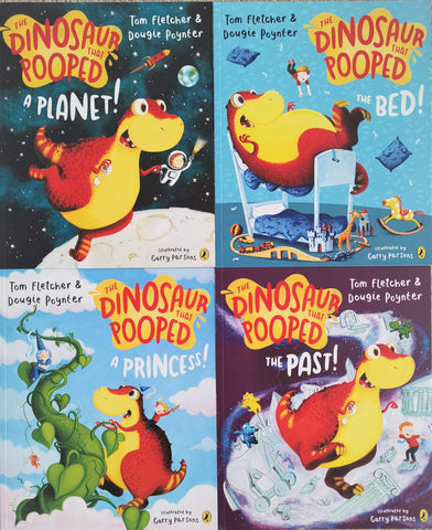 The Dinosaur that Pooped 4 Books Collection - Ages 2+ - Paperback - Tom Fletcher and Dougie Poynter - Children Store Co.