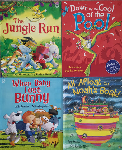 Kids/Children Picture Flats by Tony Mitton Noah's Boat, Jungle Run Paperback Ages 2+ New - Children Store Co.