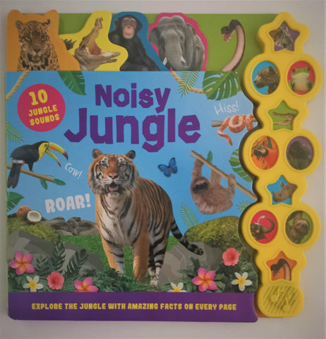 Baby/Kids Noisy Jungle 10 Jungle Sounds Hardback New By Aura books Ages 0+ - Children Store Co.