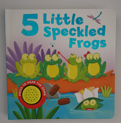 Kids/Baby 5 Little Speckled Frogs one button sound hardback igloo books New - Children Store Co.