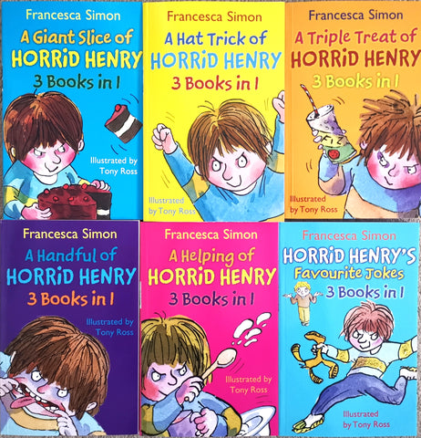 Horrid Henry Collection 18 Titles in 6 Books Collection Set Pack Francesca Simon - Children Store Co.