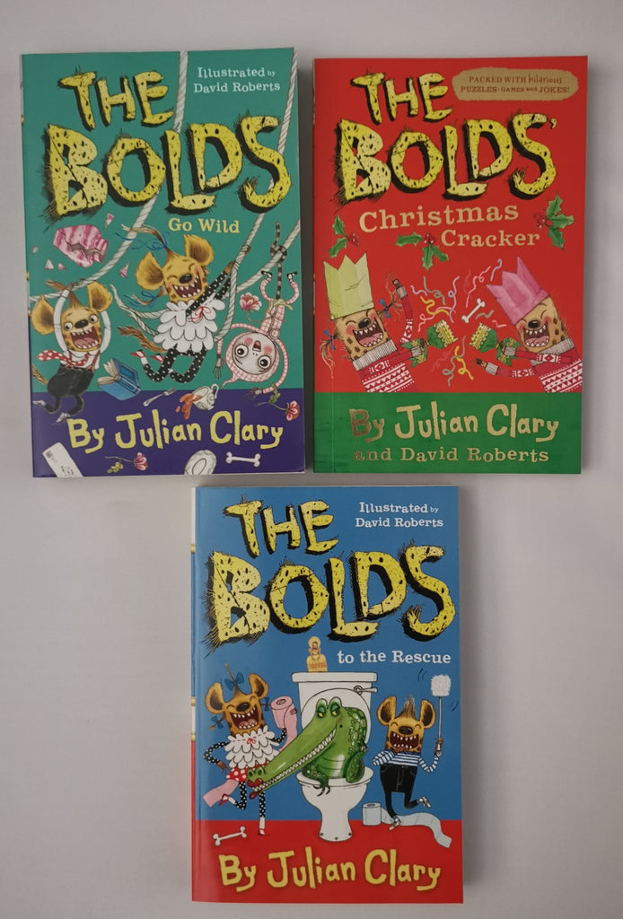 Children The Bolds by Julia Clary 3 books collection Christmas Cracker Go Wild To the Rescue