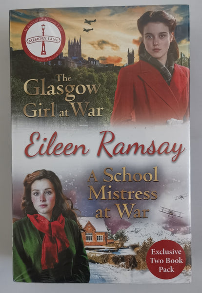 Adult Women Fiction Eileen Ramsay A school Mistress at war 2 books Pack