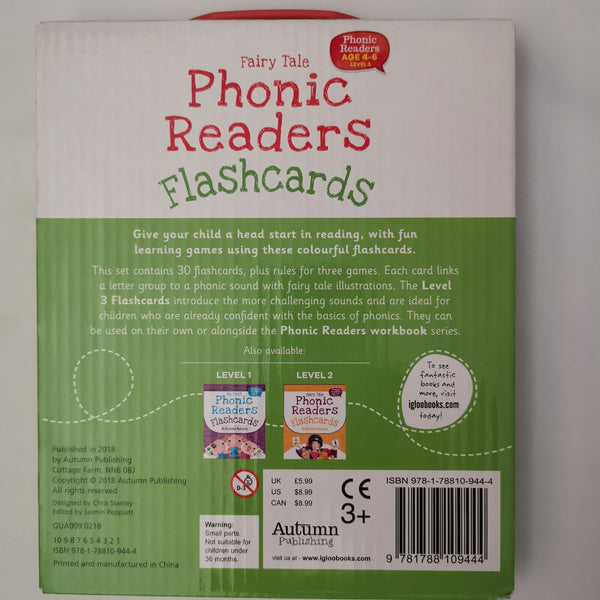 Kids Fairytale Phonic Readers 30 Flashcards Level 3 Ages 4-6yrs
