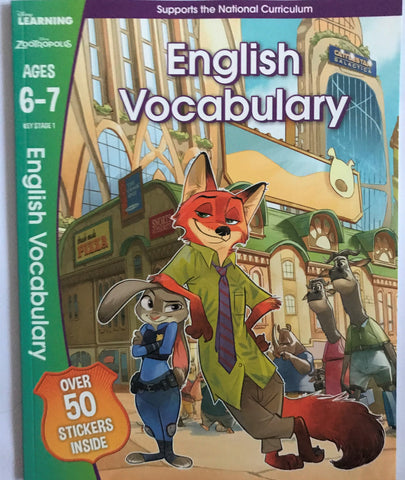 Disney Learning Zootropolis English Vocabulary Workbook KS1 Ages 6-7 - Children Store Co.