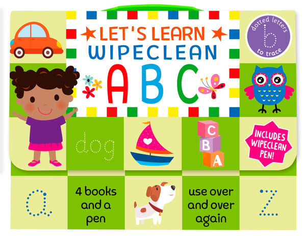 Nursery / Reception Kids Lets Learn ABC Wipe clean Learning Pack Ages 3+ - Children Store Co.