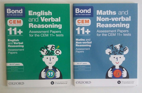 Bond 11+ English & verbal reasoning and Maths & non- verbal reasoning 10-11+ - Children Store Co.